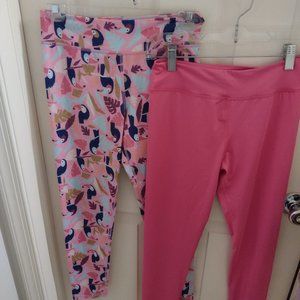 NEW Lot of 2 girls 12 active leggings - Amazon Essentials - Ships fast!